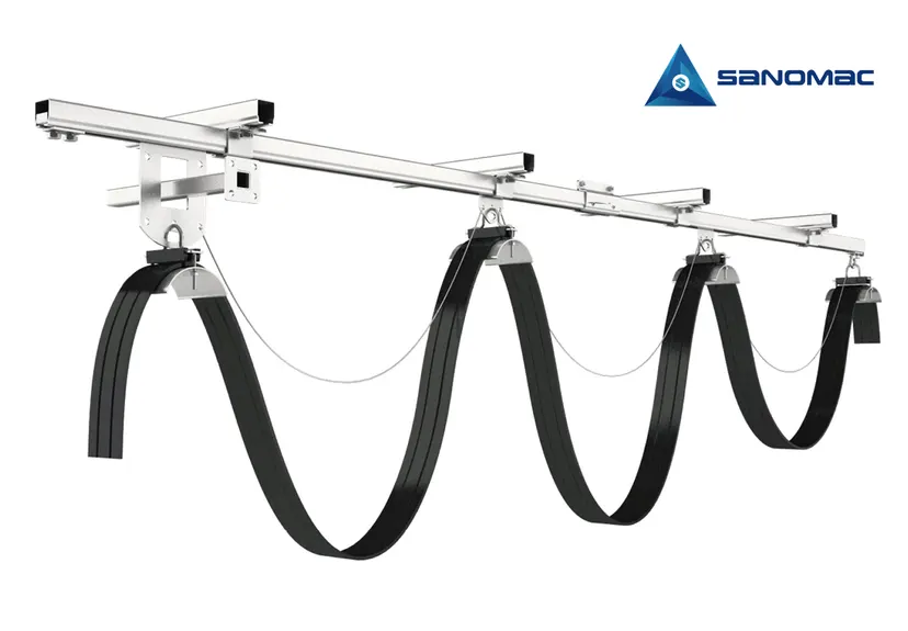 Festoon cable system for trolley power and control